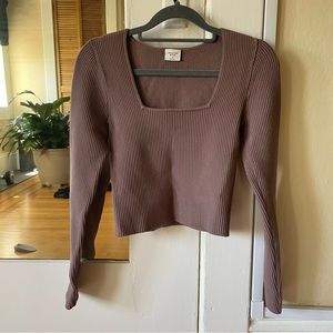 ABERCROMBIE | Ottoman Square Neck Shirt